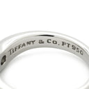 ティファニー Tiffany & Co カーブドバンド ダイヤ プラチナシルバー Pt950 ダイヤモンド リング 指輪 T＆Co. 一粒 1P エルサペレッティ 10号