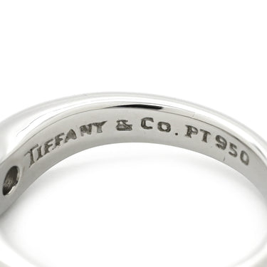 ティファニー Tiffany & Co カーブドバンド ダイヤ プラチナシルバー Pt950 ダイヤモンド リング 指輪 T＆Co. 一粒 1P エルサペレッティ 10号