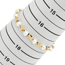 タサキ TASAKI クロスモチーフ パール パールホワイト×イエローゴールド K18YG パール ブレスレット TASAKI K18 Au750 ステーションブレスレット 真珠 アコヤ