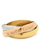 カルティエ Cartier トリニティ ホワイトゴールド×イエローゴールド×ピンクゴールド K18WG K18YG K18PG #53 リング 指輪 Au750 18K 18金 3重 3連 スリーカラー ヴィンテージ 13号