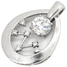 ノンブランド NON BRAND ダイヤ 1.001ct 星 スター プラチナシルバー Pt900 ダイヤモンド ペンダントトップ プラチナ900 ネックレストップ しずく
