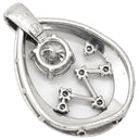 ノンブランド NON BRAND ダイヤ 1.001ct 星 スター プラチナシルバー Pt900 ダイヤモンド ペンダントトップ プラチナ900 ネックレストップ しずく
