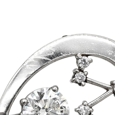 ノンブランド NON BRAND ダイヤ 1.001ct 星 スター プラチナシルバー Pt900 ダイヤモンド ペンダントトップ プラチナ900 ネックレストップ しずく