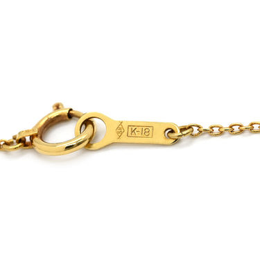 タサキ TASAKI ダイヤ キャット ペンダント イエローゴールド K18YG ダイヤモンド 色石 ネックレス Au750 18K 18金 YG アニマルモチーフ 三日月 猫