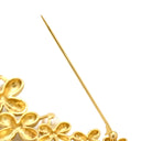 ミキモト MIKIMOTO あこやパール パールホワイト×イエローゴールド K18YG パール ブローチ MIKIMOTO Au750 18K 18金 YG 真珠 フラワーモチーフ