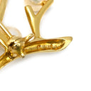 ミキモト MIKIMOTO 幸福の木 パールホワイト×イエローゴールド K18YG パール ブローチ MIKIMOTO Au750 18K 18金 アコヤパール 真珠 珊瑚モチーフ