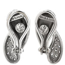 ミキモト MIKIMOTO パヴェダイヤ クリップイヤリング ホワイトゴールド K18WG ダイヤモンド イヤリング MIKIMOTO Au750 WG 18K 18金 ダイヤ 0.14ct 流線型