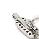 ダミアーニ DAMIANI ルビー ダイヤ レッド×ホワイトゴールド K14WG イヤリング 14K 585AU 赤 ドロップ スイング ラウンドミックス・ブリリアントカット クリップ
