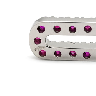 ダミアーニ DAMIANI ルビー ダイヤ レッド×ホワイトゴールド K14WG イヤリング 14K 585AU 赤 ドロップ スイング ラウンドミックス・ブリリアントカット クリップ