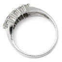 セイコー SEIKO ダイヤモンド 1.04ct プラチナシルバー Pt900 ダイヤモンド リング 指輪 プラチナ900 3列 3ライン 13号