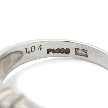セイコー SEIKO ダイヤモンド 1.04ct プラチナシルバー Pt900 ダイヤモンド リング 指輪 プラチナ900 3列 3ライン 13号