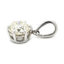 ノンブランド NON BRAND ダイヤモンド プラチナシルバー Pt850 ダイヤモンド ペンダントトップ Pt850 プラチナ ネックレストップ 1P 1石 1粒 ソリティア