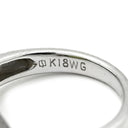 ノンブランド NON BRAND ペリドット ダイヤモンド ライトグリーン×ホワイトゴールド K18WG ペリドット ダイヤモンド リング 指輪 黄緑 Au750 18K 18金 ヘイローデザイン ベゼルセッティング 12.5号