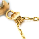 ミキモト MIKIMOTO バロックパール ペンダント ブルー×イエローゴールド K18YG パール ネックレス 青 真珠 1粒 スイング 750 18K YG