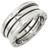 ブルガリ BVLGARI ビーゼロワン B-zero1 3バンド ホワイトゴールド K18WG #57 リング 指輪 K18WG Au750 18K 18金 16.5号