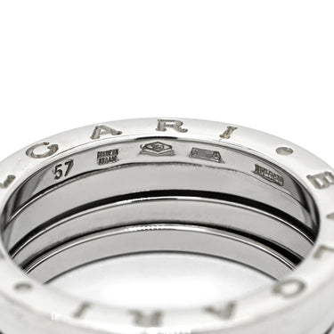 ブルガリ BVLGARI ビーゼロワン B-zero1 3バンド ホワイトゴールド K18WG #57 リング 指輪 K18WG Au750 18K 18金 16.5号