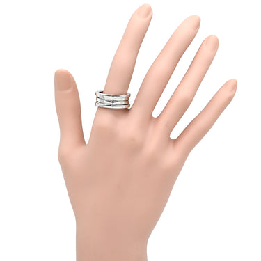 ブルガリ BVLGARI ビーゼロワン B-zero1 3バンド ホワイトゴールド K18WG #57 リング 指輪 K18WG Au750 18K 18金 16.5号