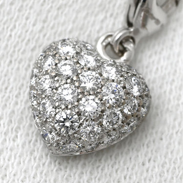 カルティエ Cartier ハート パヴェダイヤ ホワイトゴールド K18WG チャーム 750 18K WG ダイア ペンダントトップ