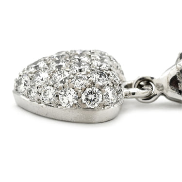カルティエ Cartier ハート パヴェダイヤ ホワイトゴールド K18WG チャーム 750 18K WG ダイア ペンダントトップ