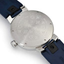 腕時計 ルイヴィトン LOUIS VUITTON タンブール GMT Q113M 自動巻き メンズ シルバー デイト アラビア バー デュアルタイム