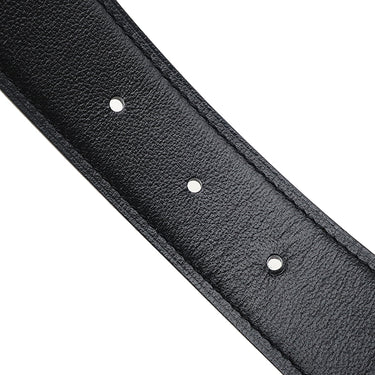 エルメス HERMES Hテイクオフ エタン×ブラック トゴ ボックスカーフ #80 ベルト シルバー金具 Hバックル リバーシブル