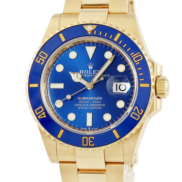 腕時計 ロレックス ROLEX サブマリーナー デイト 126618LB ランダム番 自動巻き メンズ ランダム番 K18YG無垢 ブルー 青サブ ベンツ針