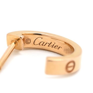 カルティエ Cartier ラブ LOVE フープピアス SM B8029000 ピンクゴールド K18PG ピアス ミニラブ 750 18K PG RG