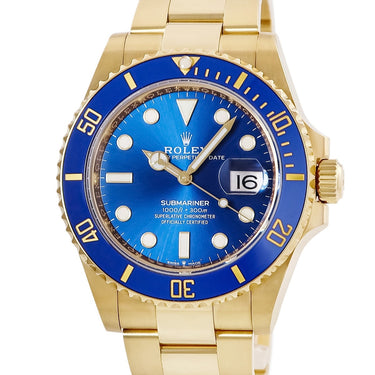 腕時計 ロレックス ROLEX サブマリーナー デイト 126618LB ランダム番 自動巻き メンズ ランダム番 K18YG無垢 ブルー 青サブ ベンツ針