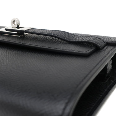 エルメス HERMES ケリーウォレット ロング トゥーゴー ブラック ヴォーエプソン 長財布 シルバー金具 黒