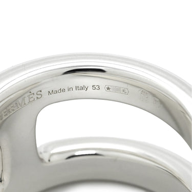 エルメス HERMES オスモズ GM シルバー シルバー925 #53(JP13) リング 指輪 アクセサリー AG925 Hモチーフ 13号