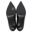 エルメス HERMES マジェステ 60 H261046Z ブラック レザー 36 パンプス シルバー金具 黒 ケリーバックル ポインテッドトゥ ストラップ付 6cmヒール