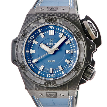 腕時計 ウブロ HUBLOT キングパワー オーシャノグラフィック 4000 オールカーボンデニム 731.QX.5190.GR 自動巻き メンズ デイト