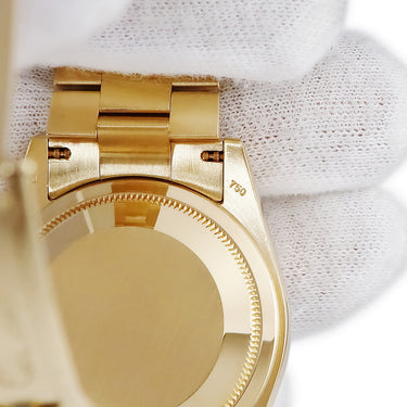 腕時計 ロレックス ROLEX デイデイト 36 118238 Z番 自動巻き メンズ Z番 K18YG無垢 グリーン フルーテッドベゼル バー