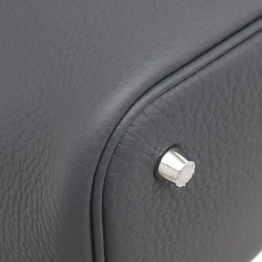 エルメス HERMES ピコタンロックMM グリミスティ トリヨンクレマンス ハンドバッグ シルバー金具 新品 未使用 グレー 2025年製