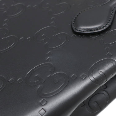グッチ GUCCI GG スーパーミニバッグ 790133 ブラック レザー 2WAYバッグ ゴールド金具 黒 ハンドバッグ ショルダー