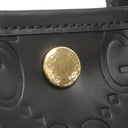 グッチ GUCCI GG スーパーミニバッグ 790133 ブラック レザー 2WAYバッグ ゴールド金具 黒 ハンドバッグ ショルダー