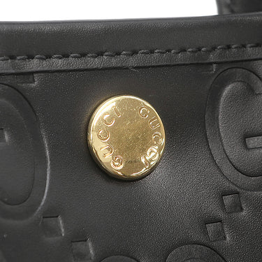 グッチ GUCCI GG スーパーミニバッグ 790133 ブラック レザー 2WAYバッグ ゴールド金具 黒 ハンドバッグ ショルダー