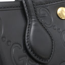 グッチ GUCCI GG スーパーミニバッグ 790133 ブラック レザー 2WAYバッグ ゴールド金具 黒 ハンドバッグ ショルダー