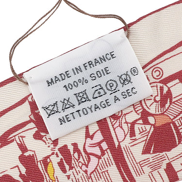 エルメス HERMES ツイリー H062910S クレーム×フランボワーズ×ブルー シルク スカーフ 新品 未使用 【ブールヴァールの陰から】