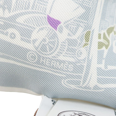 エルメス Herms ツイリー H062910S モーヴ×グリーン×ホワイト シルク スカーフ 新品 未使用 【ブールヴァールの陰から】