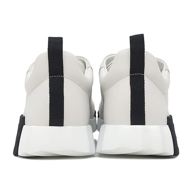 エルメス HERMES バウンシング H242810Z ホワイト カーフ シェーブルヴェロア #42 スニーカー 白×黒 新品 未使用