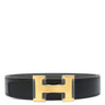 エルメス HERMES コンスタンスH #95 ブラック×エタン トゴ ボックスカーフ #95 ベルト ゴールド金具 新品 未使用 Hバックル リバーシブル キット 2025年製