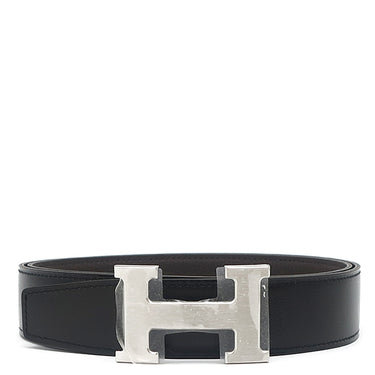 エルメス HERMES コンスタンスH #90 ブラック×ショコラ トゴ ボックスカーフ #90 ベルト シルバー金具 新品 未使用 Hバックル リバーシブル キット 2024年製