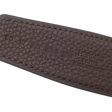 エルメス HERMES コンスタンスH #90 ブラック×ショコラ トゴ ボックスカーフ #90 ベルト シルバー金具 新品 未使用 Hバックル リバーシブル キット 2024年製