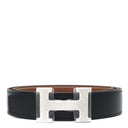 エルメス HERMES コンスタンスH #95 ブラック×ゴールド トゴ ボックスカーフ #95 ベルト シルバー金具 新品 未使用 Hバックル リバーシブル キット 2025年製