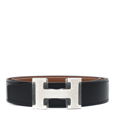 エルメス HERMES コンスタンスH #95 ブラック×ゴールド トゴ ボックスカーフ #95 ベルト シルバー金具 新品 未使用 Hバックル リバーシブル キット 2025年製