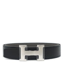 エルメス HERMES コンスタンスH #95 ブラック×エタン トゴ ボックスカーフ #95 ベルト シルバー金具 新品 未使用 Hバックル リバーシブル キット 2025年製
