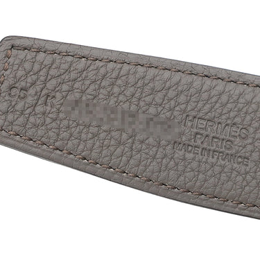 エルメス HERMES コンスタンスH #95 ブラック×エタン トゴ ボックスカーフ #95 ベルト シルバー金具 新品 未使用 Hバックル リバーシブル キット 2025年製