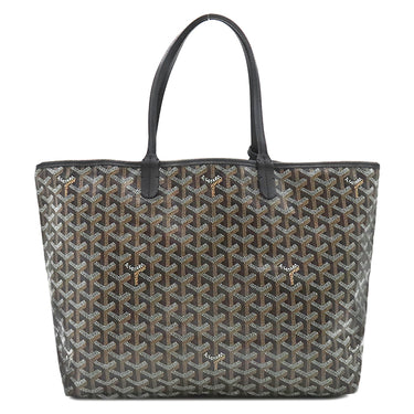 ゴヤール GOYARD サンルイPM STLOUIPMLTY01CL01P ブラック PVCコーティングキャンバス ゴヤールディンキャンバス シュヴロッシュカーフスキン トートバッグ ヘリンボーン リバーシブル