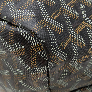 ゴヤール GOYARD サンルイPM STLOUIPMLTY01CL01P ブラック PVCコーティングキャンバス ゴヤールディンキャンバス シュヴロッシュカーフスキン トートバッグ ヘリンボーン リバーシブル